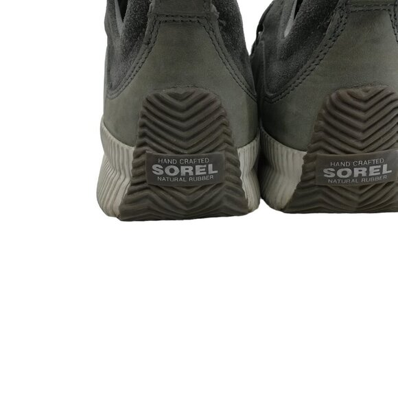 Sorel Out N About Gray Leather Suede Low Top Sneakers Size 10 Womens Waterproof - Picture 8 of 12